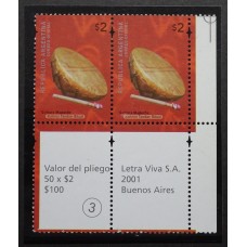 ARGENTINA 2000 GJ 3095aCO3 ESTAMPILLAS NUEVAS MINT CON COMPLEMENTOS U$ 30